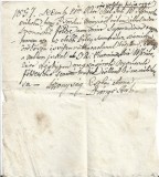 A3791N Zălogire pentru un &icirc;mprumut de florini renani, limba maghiară, Transilvania, 1857/Magyar nyelvű okirat, 1857