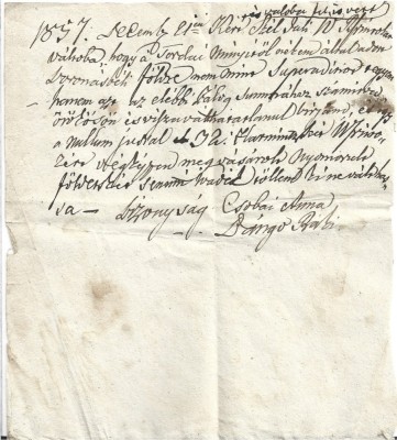 A3791N Zălogire pentru un &amp;icirc;mprumut de florini renani, limba maghiară, Transilvania, 1857/Magyar nyelvű okirat, 1857 foto