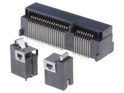 Conector PCI Express Mini Orizontal SMT Aurit 52-PIN 0.5A foto