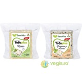 Pachet Tofu Natur Sterilizat 200g + Tofu cu Busuioc si Oregano (Sterilizat) 200g