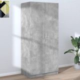 Sifonier, gri beton, 80x52x180 cm, PAL GartenMobel Dekor, vidaXL