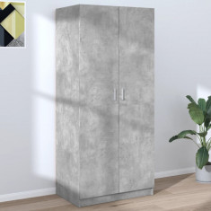Sifonier, gri beton, 80x52x180 cm, PAL GartenMobel Dekor