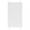 VidaXL Jaluzea plisată alb 75x100cm Lățime țesătură 74,4 cm poliester