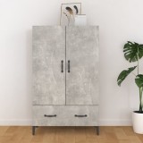 vidaXL Dulap &icirc;nalt, gri beton, 70x31x115 cm, lemn compozit