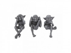 Set 3 statuete Trei goblini intelepti 12 cm foto