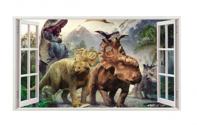 Sticker decorativ cu Dinozauri, 85 cm, 4387ST foto