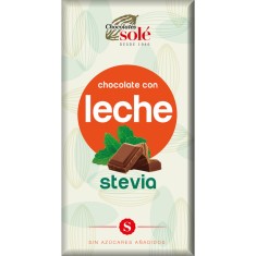 Ciocolata 39% cacao + lapte si stevie, 100g, Chocolates Sole