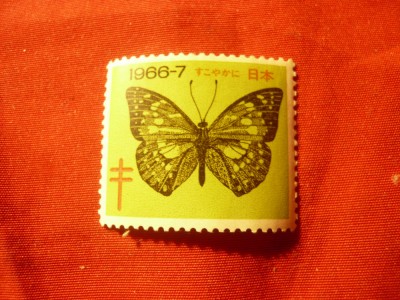 Vigneta Japonia 1966-1967 - Fluture - ajutor TBC foto