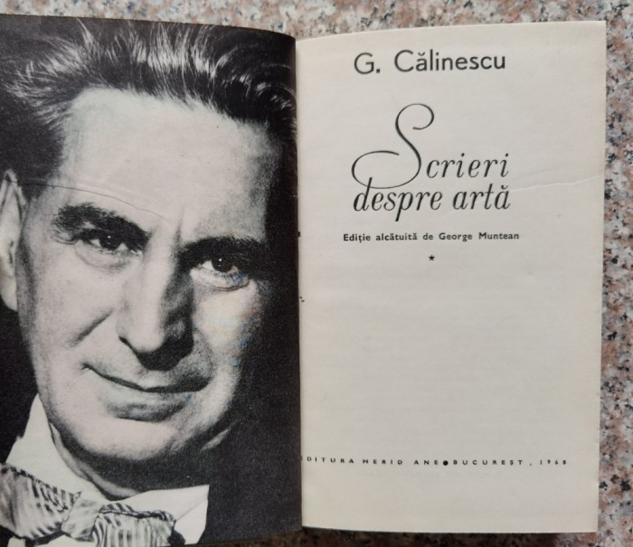 Scrieri Despre Arta Vol. 1-2 - G. Calinescu , B264