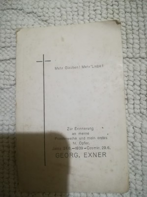 1939 document 3 preot catolic Georg Exner Jassy religie catolicism IASI foto