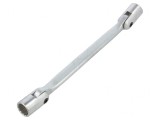 Cheie tubulară cu articulație 16mm și 17mm oțel crom-vanadium
