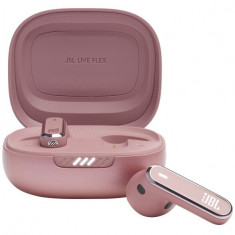 Casti in-ear true wireless JBL Live Flex, Noise Cancelling, Bluetooth 5.3, Touch Control, IP54, Dual Connect Multi Point, Roz
