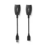 Cablu prelungitor USB 2.0 negru, Nedis