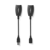 Cablu prelungitor USB 2.0 negru, Nedis