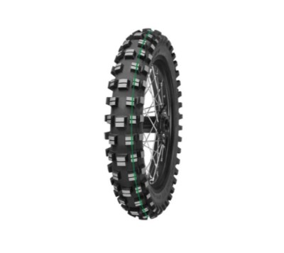 Anvelopa spate Mitas 120 90-18 XT-754 65M TT SUPER LIGHT Linie verde foto