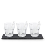 Set 3 pahare Bialetti cu tava