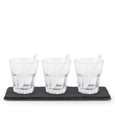 Set 3 pahare Bialetti cu tava foto