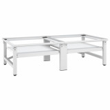 Gossi suport masina de spalat/uscator, cu rafturi retractabile, alb