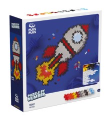 Puzzle cu numere Plus Plus Racheta 500 piese 3930 foto