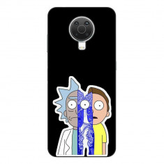 Husa compatibila cu Nokia G10, compatibila cu Nokia G20 Silicon Gel Tpu Model Rick And Morty Connect