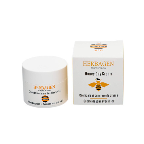 Crema de zi SPF15 cu miere BIO de albine, 50g, Herbagen