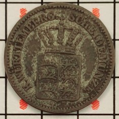 Wurttemberg 1 kreuzer 1870 - km 612 - A009