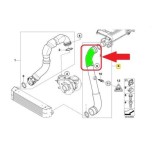 Furtun intercooler, supraalimentare Bmw Seria 5 E60/E61 2003-2010, diametru 54/69 mm, cauciuc, scurt, RapidAuto 2017PT-2