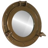 vidaXL Oglindă hublou de perete &Oslash;30 cm&nbsp;aluminiu și sticlă