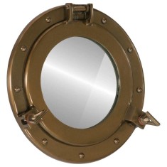 vidaXL Oglindă hublou de perete &Oslash;30 cm&nbsp;aluminiu și sticlă
