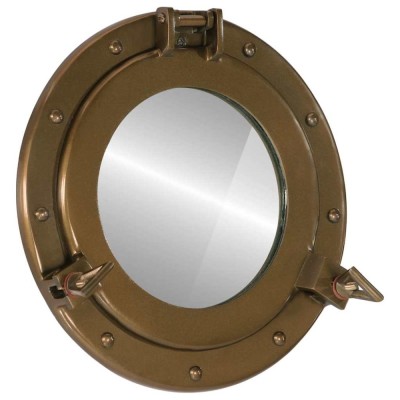 vidaXL Oglindă hublou de perete &amp;Oslash;30 cm&amp;nbsp;aluminiu și sticlă foto