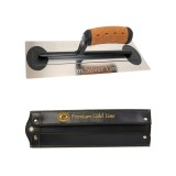 Cumpara ieftin Gletiera inox Olejnik, intarita, Premium Silver, Medium Flex, 30.5x12cm x 0.4mm, maner pluta, husa