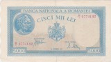 Bancnotă Rom&acirc;nia 5000 lei 1943 BNR, seria C/1 0774142