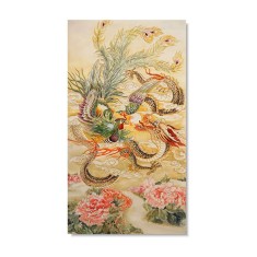 Tablou Feng Shui cu dragon si pasarea Phoenix &amp;#8211; model 1