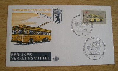 B14 - FDCS - Germania - trolebuzele din Berlin foto