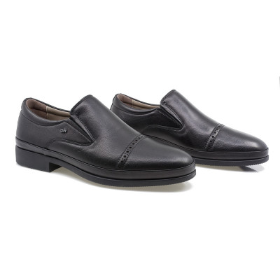 Pantofi Barbati, Dim-106-4, Eleganti, Piele Naturala, Negru foto