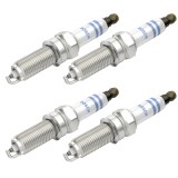 Set 4 bujii scanteie Bosch pentru Hyundai Accent, i20, i30, Veloster, Kia Carens, Ceed, Soul, Smart Fortwo