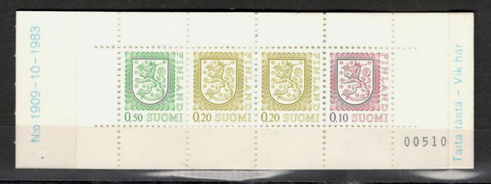 Finlanda.1983 Stema de stat carnet KF.155