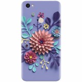 Husa silicon pentru Xiaomi Redmi Note 5A, Flower Artwork