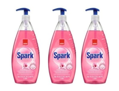 Pachet 3 x Detergent de vase Sano Spark Migdale, 1L foto