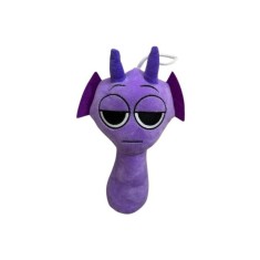 Jucărie de pluș Sprunki, violet deschis, 23 cm