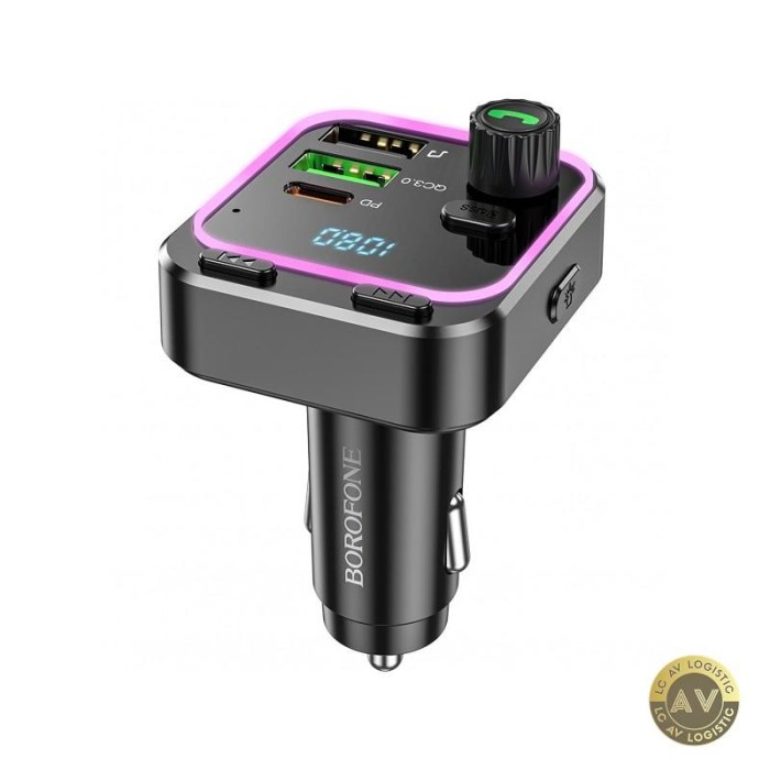 Modulator FM Bluetooth Borofone BC53 Highway 2 x USB-A - 1 x USB-C