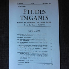 Revista Etudes tsiganes, bulletin de l'association des etude tsiganes nr.4/1965 (text in limba franceza)