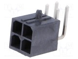 Conector cablu-placă soclu tată Mega-Fit 5,7mm 4 PIN MOLEX