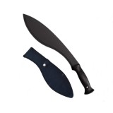 Cumpara ieftin Maceta Kukri IdeallStore, 44cm, Negru, Husa Inclusa, Cutit Vanatoare, Lama Metal, Maner Cauciucat, Antiderapant