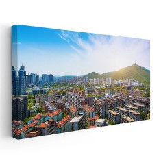 Tablou vedere panoramica cladiri moderne Tablou canvas pe panza CU RAMA 40x80 cm
