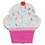 Pinata Petrecere, Cupcake, Roz/Alb, 37x9x47cm, Unisex, Oem