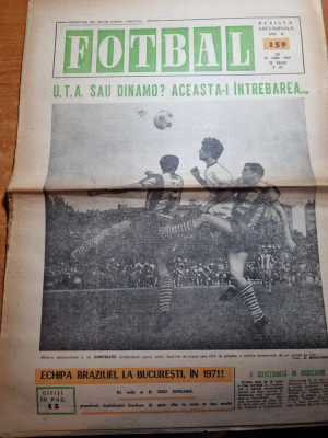 fotbal 12 iunie 1969-etapa divizei A ,UTA pe primul loc, foto