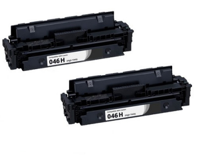 Set 2 cartuse toner compatibil Canon CRG-046H Negru foto