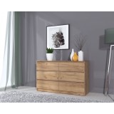 Comoda MP6 6S,130x44x80cm, Stejar K003, MP