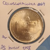 Cehoslovacia, Czechoslovakia, 25 Korun 150th Anniversary - Prague National Museum 1968, KM64